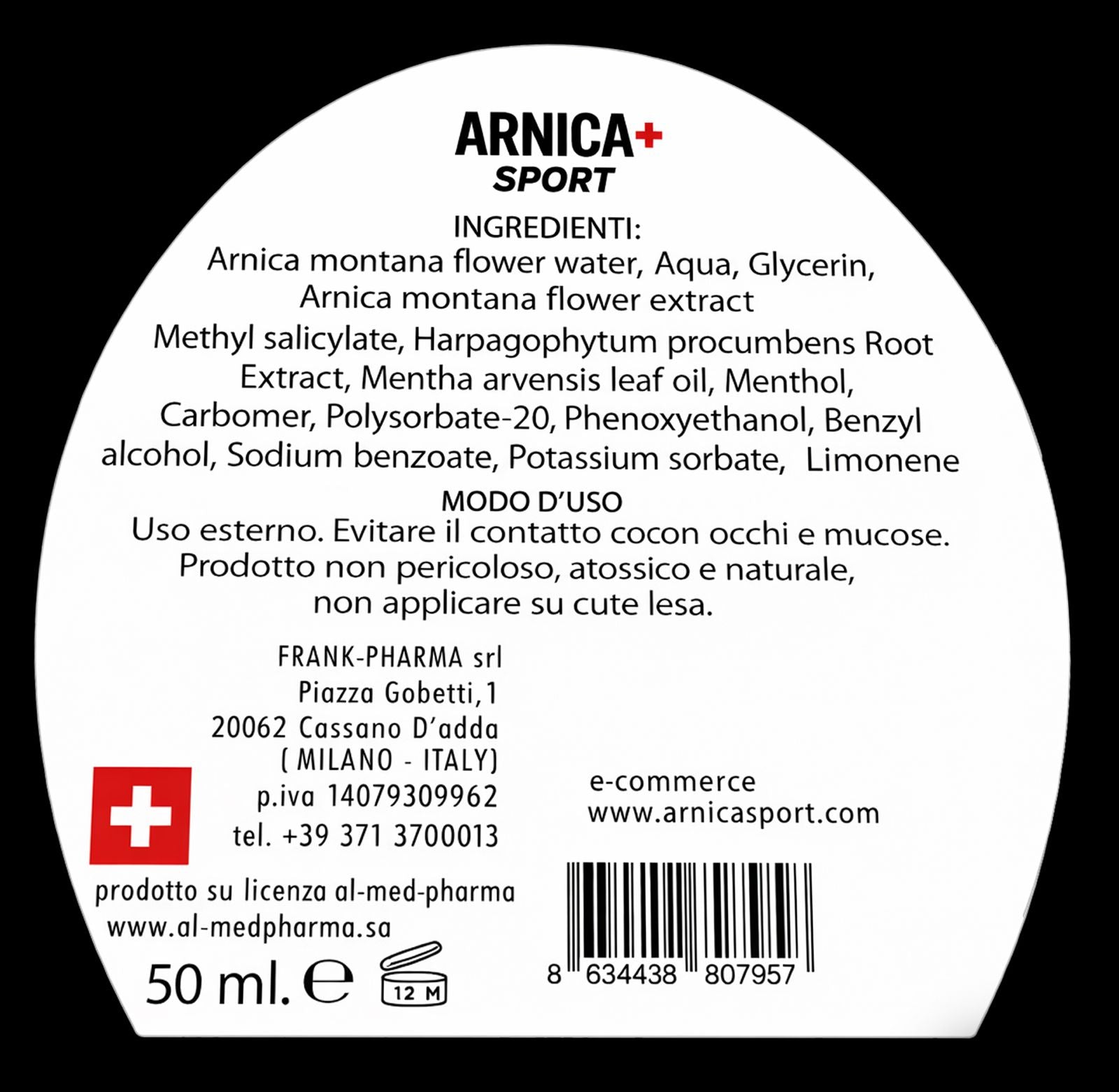 ARNICA ROLL-ON 50 ML – YOGA RECOVERY